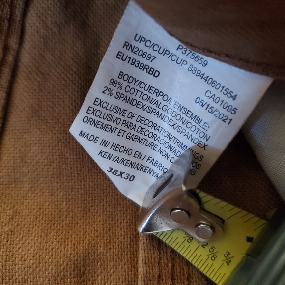 DICKIES canvas carpenter pants 38 x 30 - Picture 4 of 6